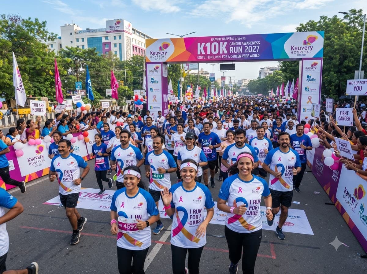 Kauvery Hospital K10K Cancer Awareness Run