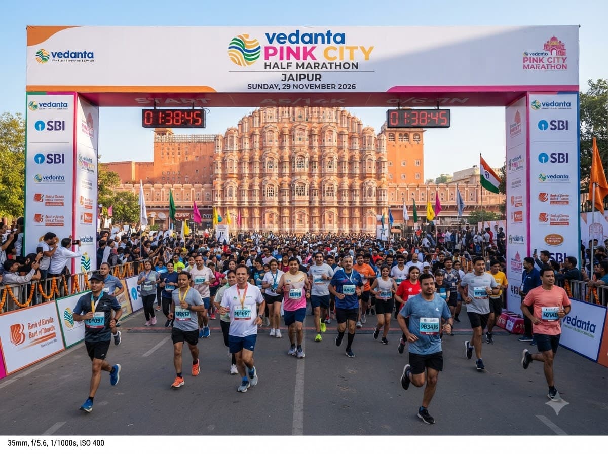 Vedanta Pink City Half Marathon - Jaipur